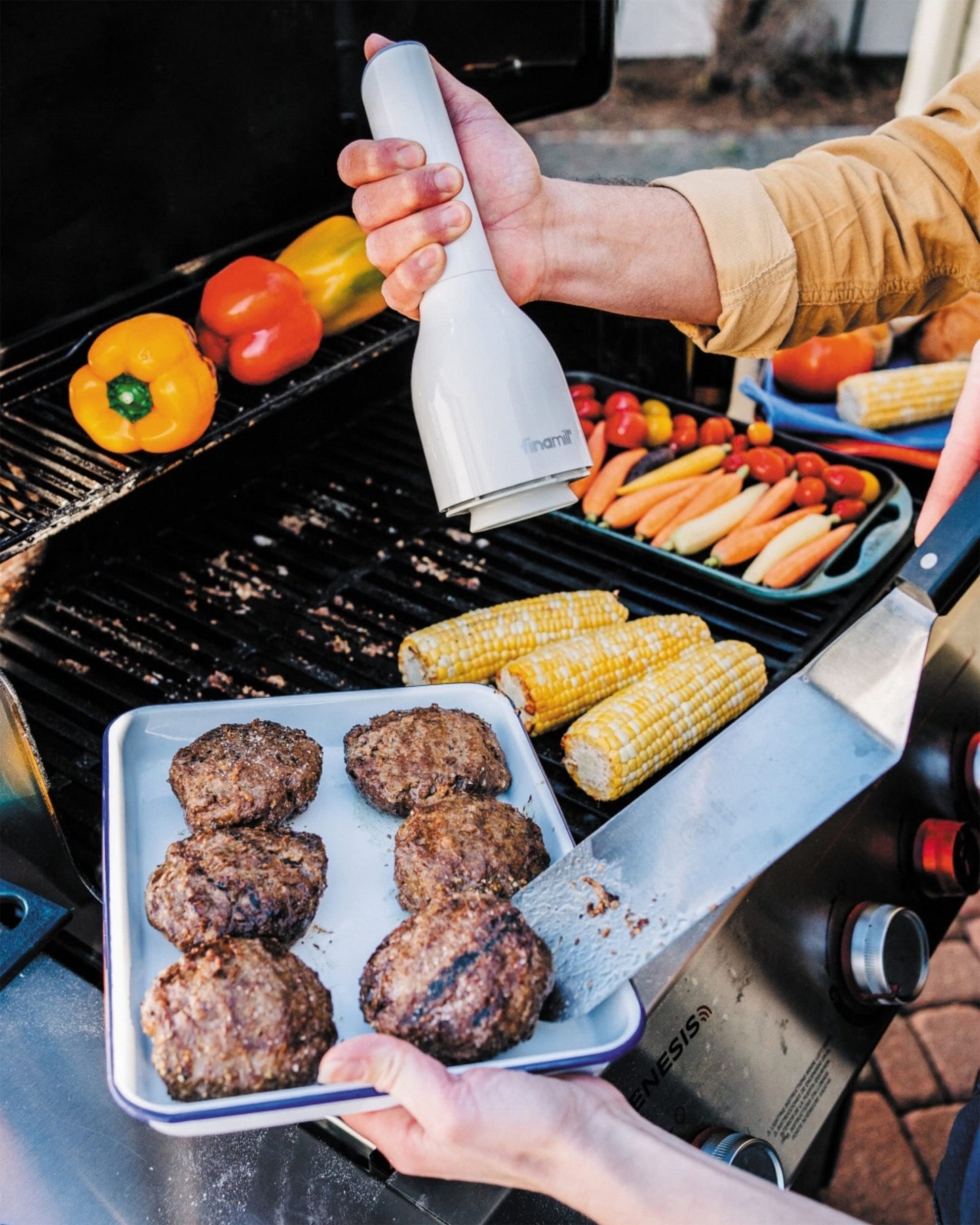 Salt & Pepper Grinder Set 🌶️🧂 | Electric, Adjustable, LED & Ceramic Blades ✨ | 2 Quick Pods(With Salt and Pepper Mill Tray)