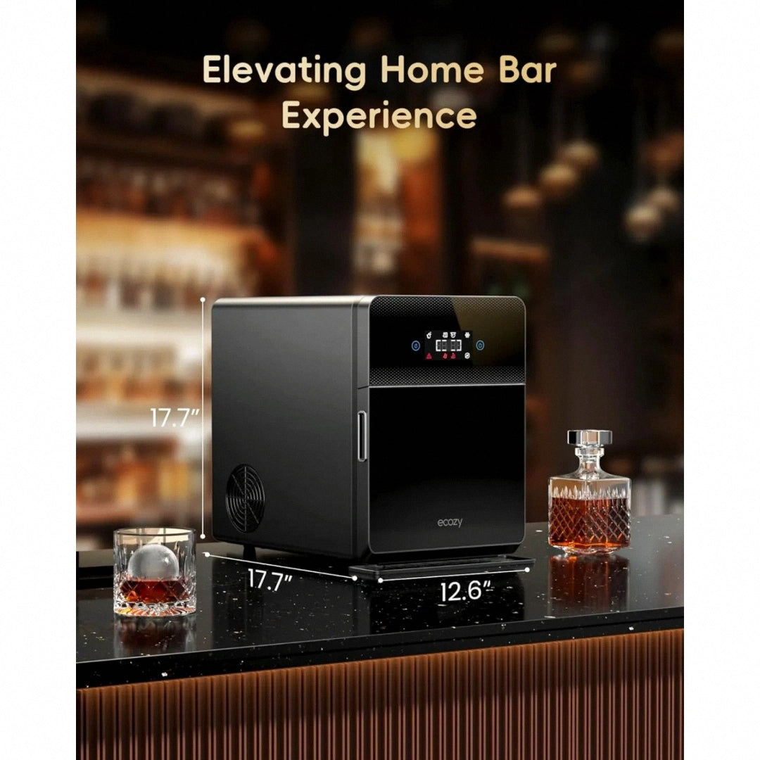 Round Ice Sphere Maker ❄️🥃 | Slow-Melting Clear Ice for Premium Drinks