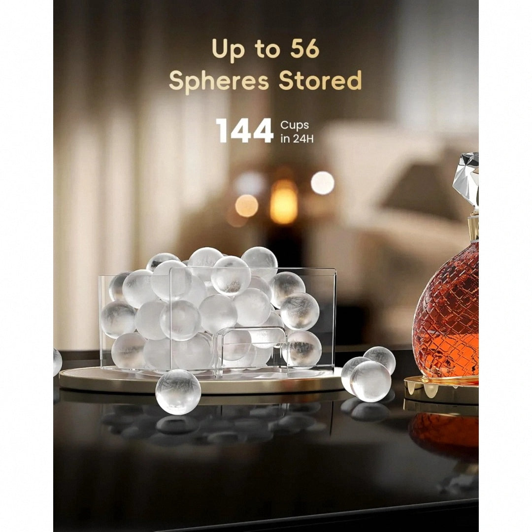 Round Ice Sphere Maker ❄️🥃 | Slow-Melting Clear Ice for Premium Drinks