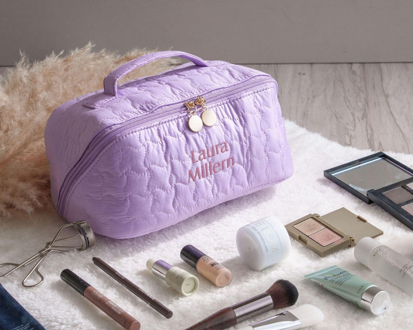 Personalized makeup bag 🎀💄 | Customized gift for her or bridesmaids💝